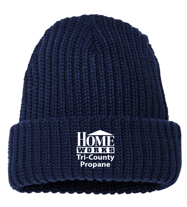 Custom Apparel - Screen Printing - Homeworks - Embroidered Beanie - Homeworks