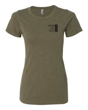 Custom Apparel - Screen Printing - Iron Mother - Mom All Day Everyday Women's Crew TShirt - Iron Mother