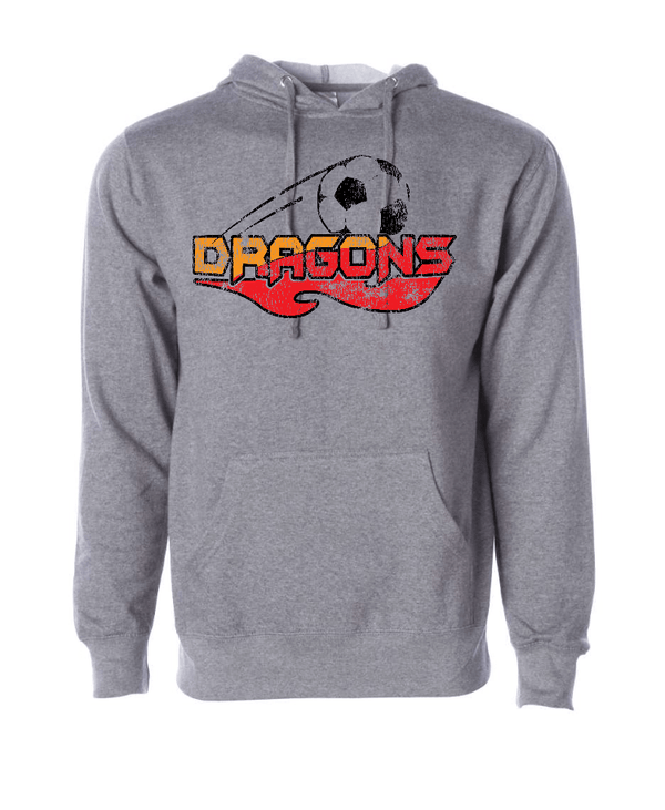 Custom Apparel - Screen Printing - LA Dragons 2022 - Unisex Grey Hoodie - LA Dragons 2022