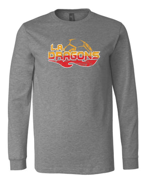 Custom Apparel - Screen Printing - LA Dragons - Deep Heather Adult Unisex Long Sleeve - LA Dragons