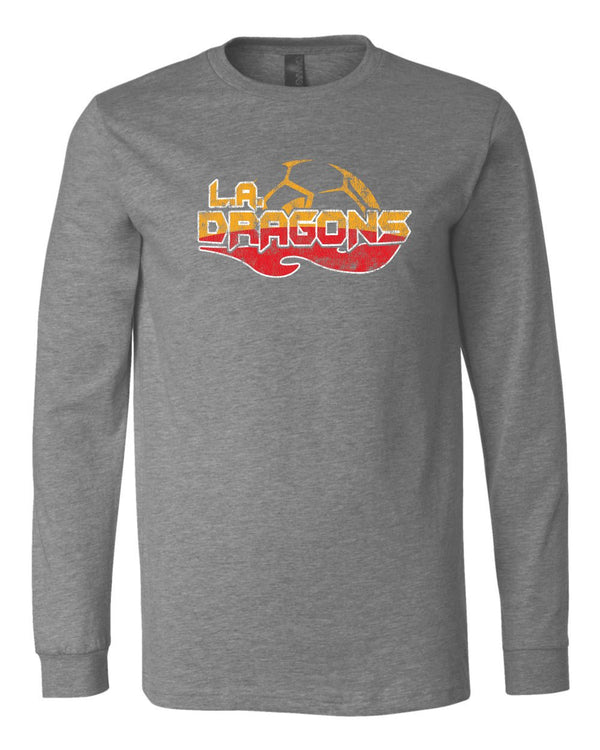 Custom Apparel - Screen Printing - LA Dragons - Deep Heather Adult Unisex Long Sleeve - LA Dragons