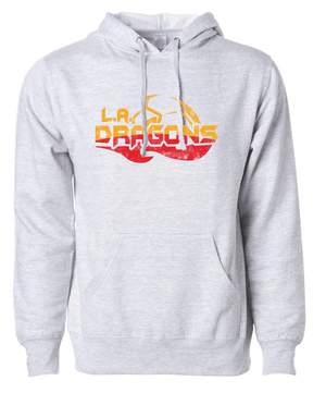 Custom Apparel - Screen Printing - LA Dragons - Grey Adult Unisex Hoodie - LA Dragons
