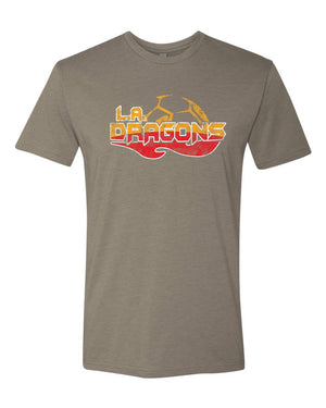 Custom Apparel - Screen Printing - LA Dragons - Warm Grey Adult Unisex TShirt - LA Dragons