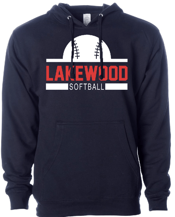 Custom Apparel - Screen Printing - Lakewood Softball – Unisex Hoodie - Lakewood Baseball & Softball 2023
