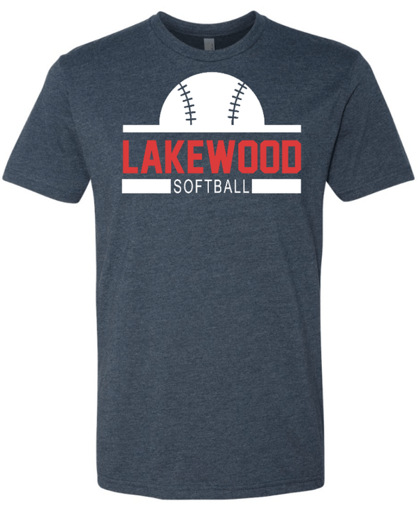 Custom Apparel - Screen Printing - Lakewood Softball – Unisex T-shirt - Lakewood Baseball & Softball 2023