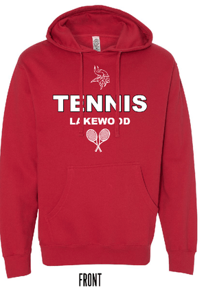 Custom Apparel - Screen Printing - Lakewood Tennis – Midweight Hooded Sweatshirt - Lakewood Tennis 2023