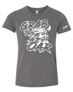 Custom Apparel - Screen Printing - Lakewood Youth Football - Grab an Oar - Cotton Polyester Blend T-Shirt - Lakewood Youth Football