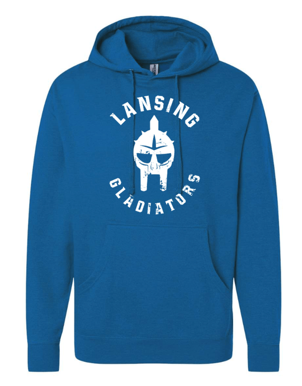 Custom Apparel - Screen Printing - Lansing Gladiators - Unisex Adult Hoodie - Lansing Gladiators