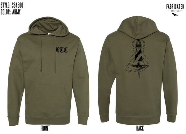 Custom Apparel - Screen Printing - Lighthouse Tattoo Company Sweatshirt - Lighthouse Tattoo Company