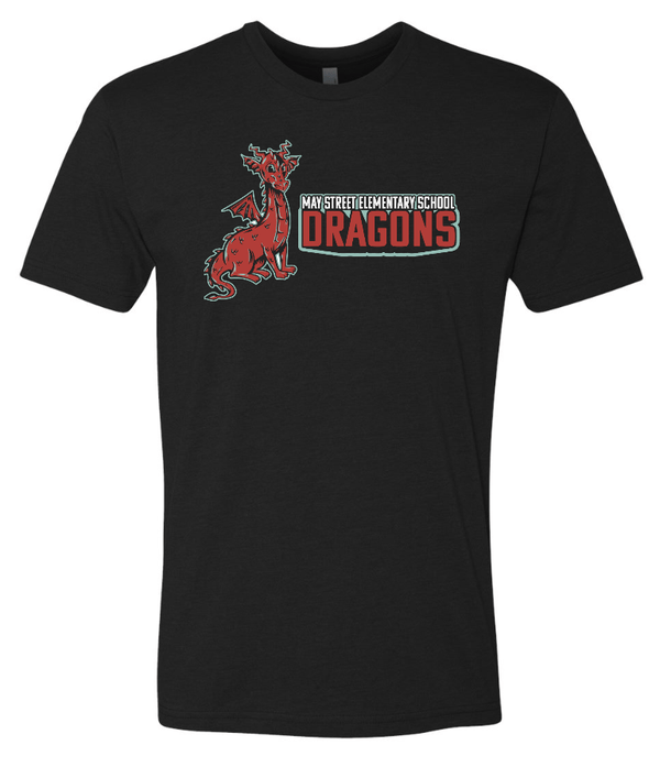 Custom Apparel - Screen Printing - May Street Elementary - Black T-shirt - May Street Elementary 2022
