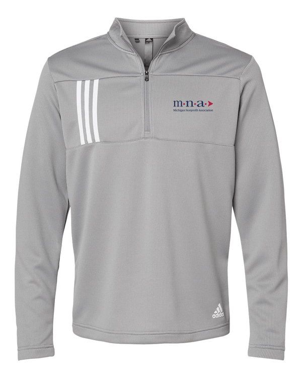 Custom Apparel - Screen Printing - Michigan Nonprofit Associates Adidas 1/4 Zip - Michigan Non - Profit Association