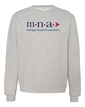Custom Apparel - Screen Printing - Michigan Nonprofit Associates Crew Neck Sweatshirt - Michigan Non - Profit Association