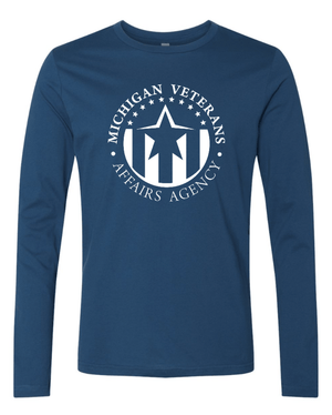 Custom Apparel - Screen Printing - Michigan Veterans Affairs Agency - Unisex Long Sleeve - Michigan Veterans Affairs Agency