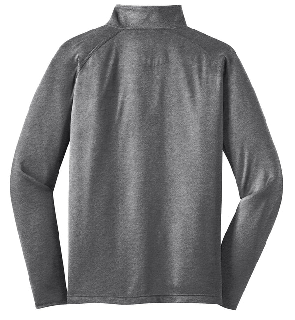 Custom Apparel - Screen Printing - Michigan Veterans Affairs Agency - Unisex Stretch Quarter Zip Pullover - Charcoal - ST850 - Charcoal - MVAA