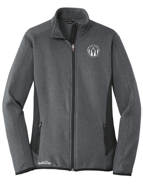 Custom Apparel - Screen Printing - Michigan Veterans Affairs Agency - Women's Eddie Bauer Fleece Jacket - Michigan Veterans Affairs Agency