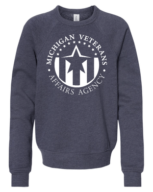Custom Apparel - Screen Printing - Michigan Veterans Affairs Agency - Youth Sweatshirt - Michigan Veterans Affairs Agency