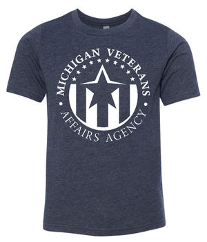 Custom Apparel - Screen Printing - Michigan Veterans Affairs Agency - Youth T-Shirt - Michigan Veterans Affairs Agency