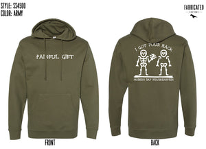 Custom Apparel - Screen Printing - Modern Day Frankenstein - Painful Gift Skeleton Hoodie - Modern Day Frankenstein