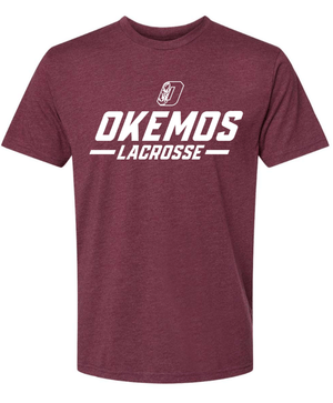 Custom Apparel - Screen Printing - OHS Lacrosse - Unisex Maroon T-Shirt - OHS Lacrosse