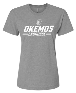Custom Apparel - Screen Printing - OHS Lacrosse - Women's CVC Relaxed T-Shirt - Grey - OHS Lacrosse