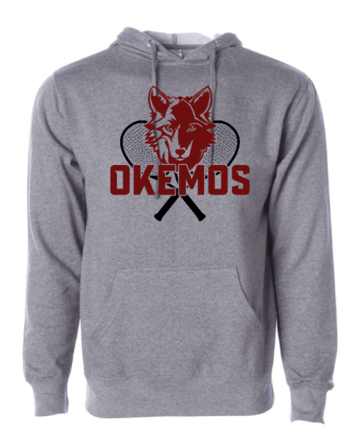 Custom Apparel - Screen Printing - OHS Tennis 2023 - Unisex Grey Hoodie - OHS Tennis 2023 - 14002