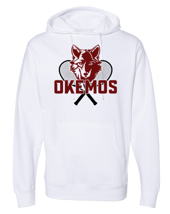 Custom Apparel - Screen Printing - OHS Tennis 2023 - White Unisex Hoodie - OHS Tennis 2023 - 14002