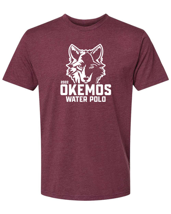 Custom Apparel - Screen Printing - OHS Water Polo - Adult Unisex Maroon T-Shirt - OHS - Water Polo