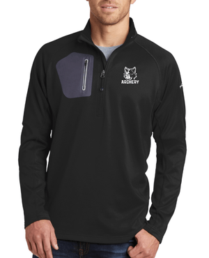 Custom Apparel - Screen Printing - Okemos Archery - Eddie Bauer Embroidered Unisex Quarter Zip - Okemos Archery Winter 2022