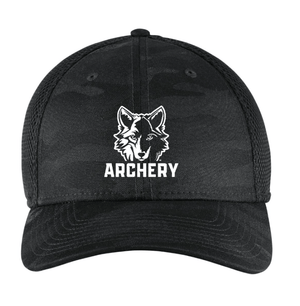 Custom Apparel - Screen Printing - Okemos Archery Spring 2023 - Tonal Camo Stretch Tech Mesh Cap - Okemos Archery Spring 2023