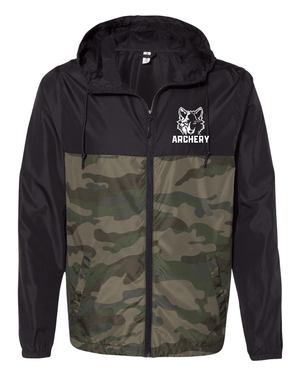 Custom Apparel - Screen Printing - Okemos Archery Spring 2023 - Unisex Lightweight Windbreaker Full - Zip Jacket - Okemos Archery Spring 2023