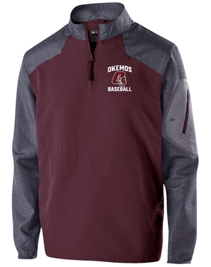 Custom Apparel - Screen Printing - Okemos Baseball - Holloway - Raider Quarter - Zip Jacket - Okemos Baseball FL Trip
