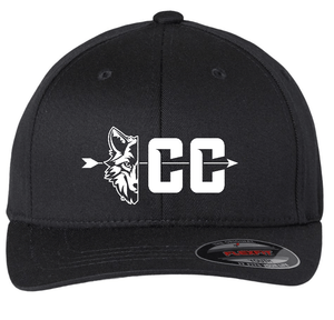 Custom Apparel - Screen Printing - Okemos Cross Country - Youth Black Cap w/White Embroidery - Okemos Cross Country