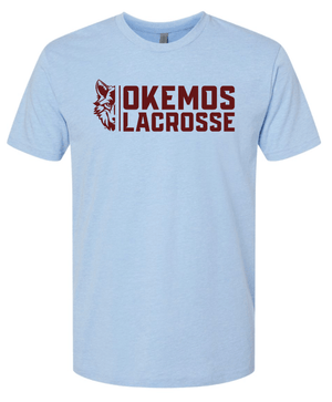 Custom Apparel - Screen Printing - Okemos Lacrosse - Blue Unisex T-Shirt - Okemos Lacrosse