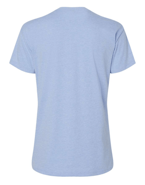 Custom Apparel - Screen Printing - Okemos Lacrosse - Women's CVC Relaxed T-Shirt - Blue - Okemos Lacrosse