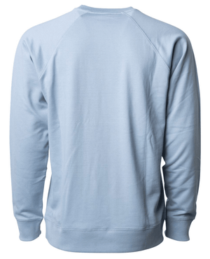 Custom Apparel - Screen Printing - Okemos Montessori - Adult Unisex Lightweight Sweatshirt - Blue - Okemos Montessori at Central