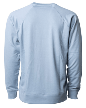 Custom Apparel - Screen Printing - Okemos Montessori - Adult Unisex Lightweight Sweatshirt - Blue - Okemos Montessori at Central