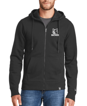 Custom Apparel - Screen Printing - Okemos Montessori - New Era - Adult Unisex Zip Up Hoodie - Okemos Montessori at Central