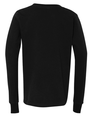 Custom Apparel - Screen Printing - Okemos Montessori - Youth Unisex Long Sleeve - Maroon - Okemos Montessori at Central