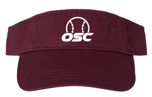 Custom Apparel - Screen Printing - Okemos Softball Club – Bio - Washed Visor - Okemos Softball Club 2023