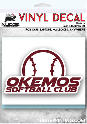 Custom Apparel - Screen Printing - Okemos Softball Club - Car Decal - Okemos Softball Club 2022