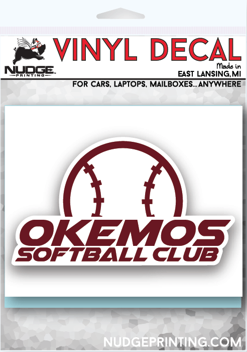 Custom Apparel - Screen Printing - Okemos Softball Club - Car Decal - Okemos Softball Club 2022