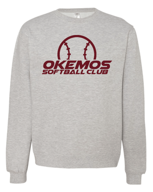 Custom Apparel - Screen Printing - Okemos Softball Club - Crewneck Sweatshirt - Okemos Softball Club 2022