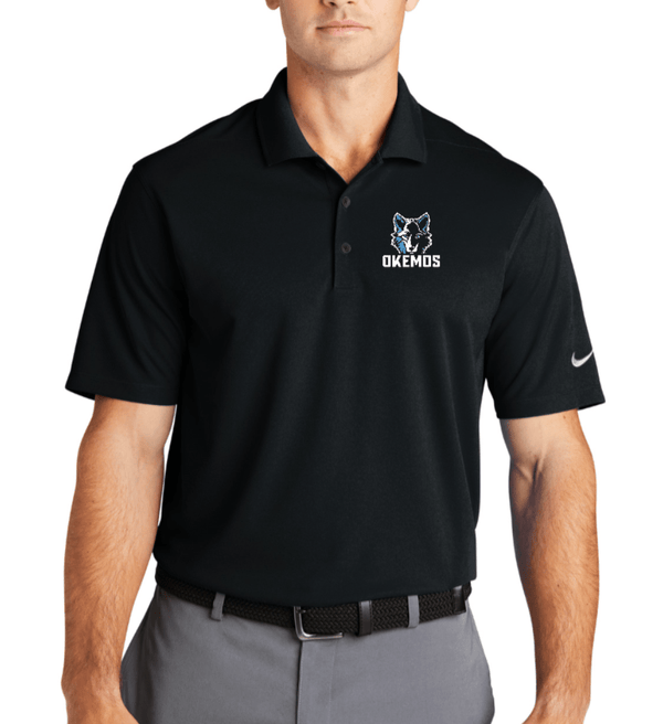 Custom Apparel - Screen Printing - Okemos Staff - Nike - Dri - FIT Micro Pique 2.0 Polo - Black - Okemos Staff