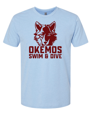Custom Apparel - Screen Printing - Okemos Swim & Dive - Blue T-Shirt - Okemos Swim & Dive 2022