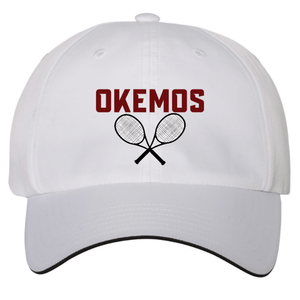 Custom Apparel - Screen Printing - Okemos Tennis - Adidas White Hat - Okemos Tennis