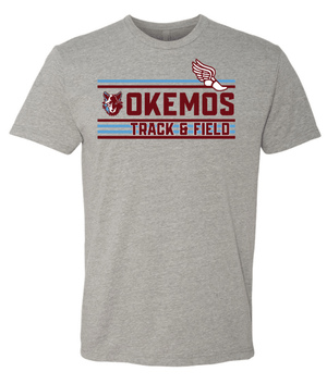 Custom Apparel - Screen Printing - Okemos Track & Field – Unisex T-Shirt - Okemos Track & Field 2023