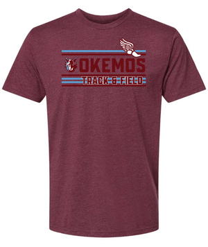 Custom Apparel - Screen Printing - Okemos Track & Field – Unisex T-Shirt - Okemos Track & Field 2023