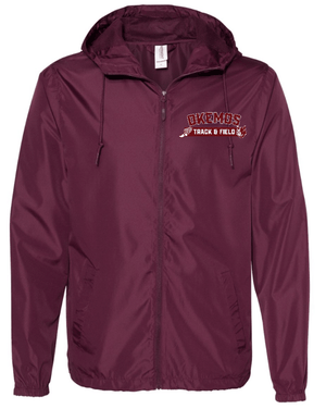 Custom Apparel - Screen Printing - Okemos Track & Field – Unisex Windbreaker - Okemos Track & Field 2023