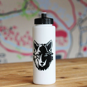 Custom Apparel - Screen Printing - Okemos Wolves Plastic Water Bottle - Okemos Public Schools