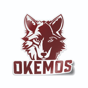 Custom Apparel - Screen Printing - Okemos Wolves - Wolf and Okemos Car Decal - Okemos Public Schools